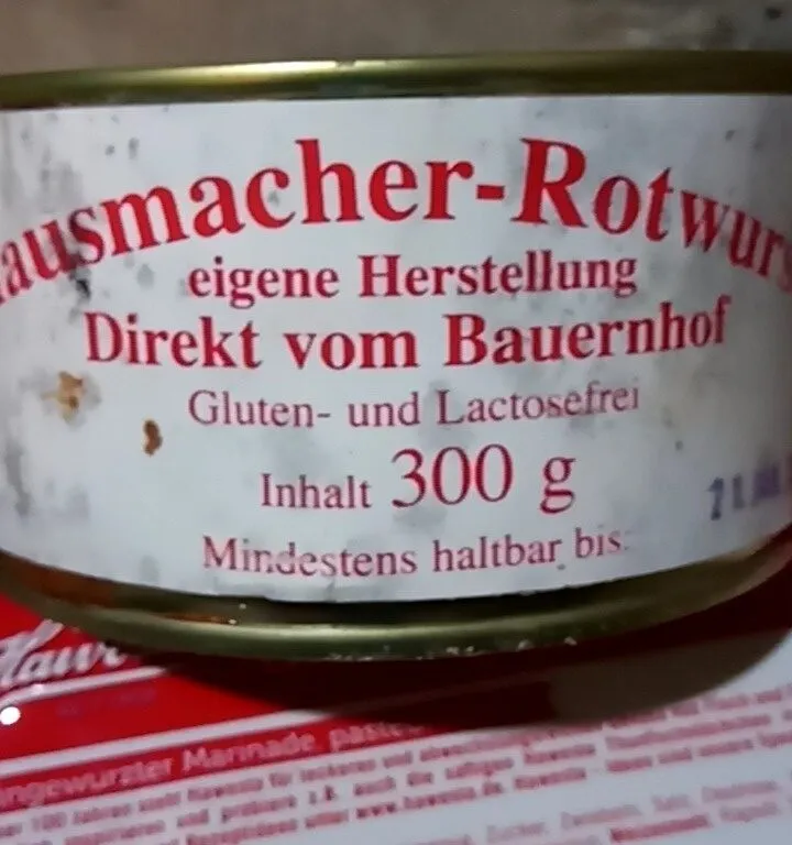 Hausmacher-Rotwurst