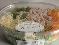 Lockwitzer Salat mit Käse und Kochhinterschinken