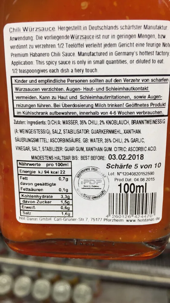 HOT MAMAS' PREMIUM QUALITY SAUCES N 12 CHILI MIX & ETWAS KNOBLAUCH