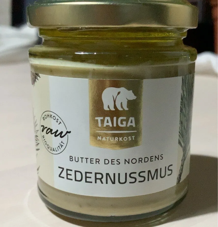 Taiga - Raw & Organic Siberian Cedar Nut Butter 190g (6.7oz) Jar
