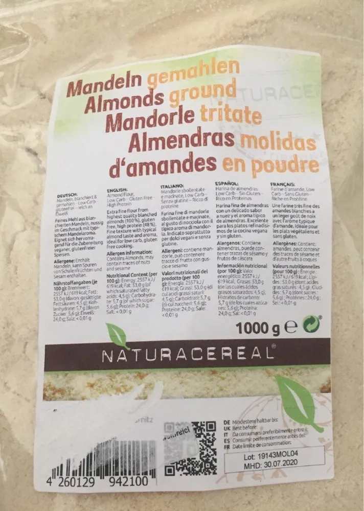 Almendras molidas