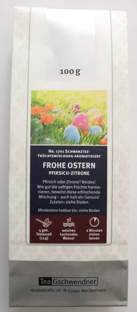 Frohe Ostern - Pfirsich-Zitrone