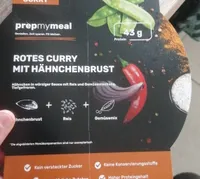 Rotes Curry mit Hähnchenbrust