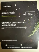 Chicken gratinated with cheese