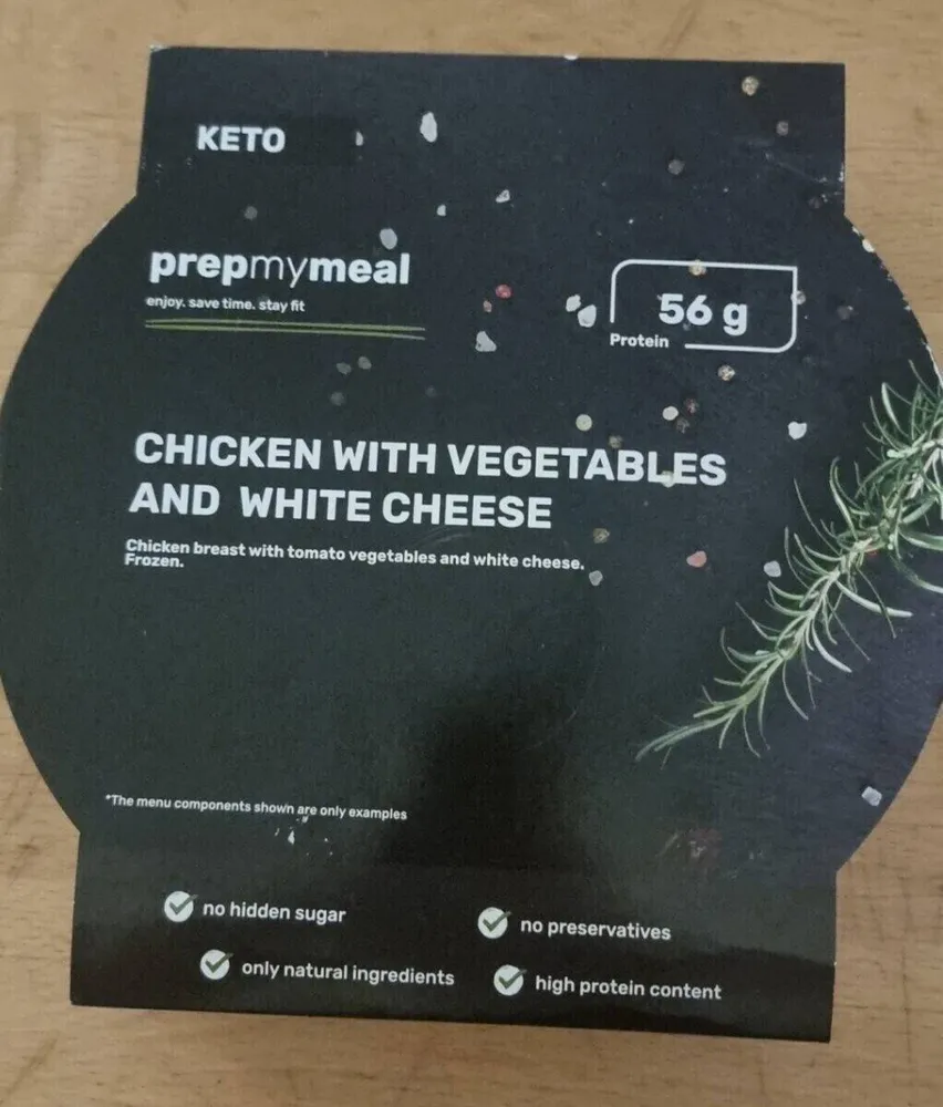 Chicken with Vegetables and White Cheese