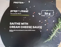 Saithe with cream cheese sauce
