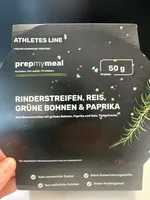 Rinderstreifen, Reis, Grüne Bohnen & Paprika