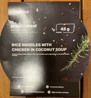 Riz noodle avec soupe de noix de coco