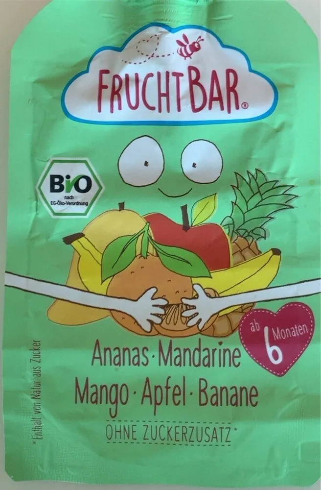 Frucht Bar / Ananas-Mandarine-Mango-Apfel-Banane