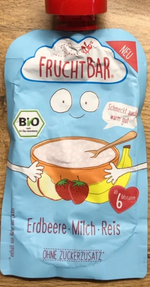 Erdbeere Milch Reis