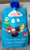 Pflaume, Banane, Apfel, Schwarze Johannisbeere