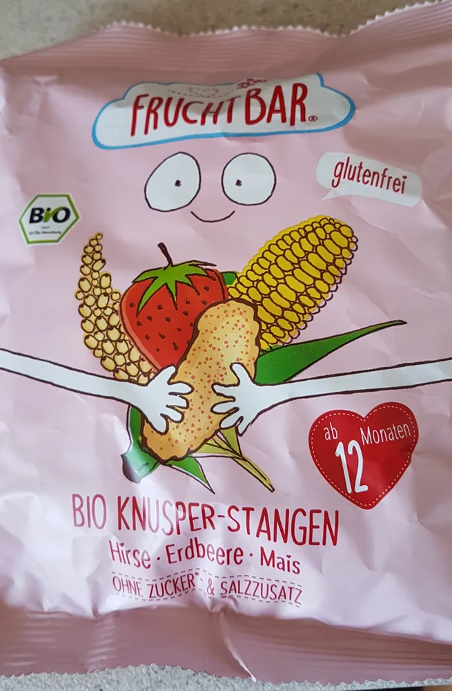 Bio Knusper-Stangen Erdbeere