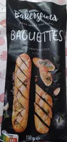 2 Baguettes mit Kräuterbutter