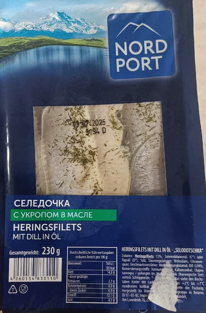 heringsfilet mit dill
