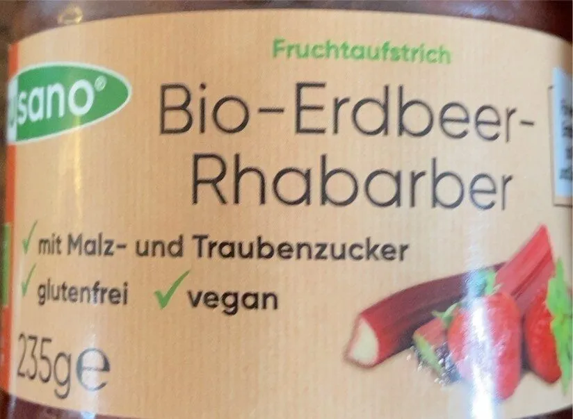 Bio-Erdbeer-Rhabarber Fruchtaufstrich