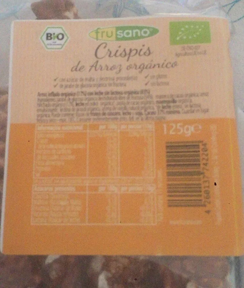 Crispis de arroz orgánico