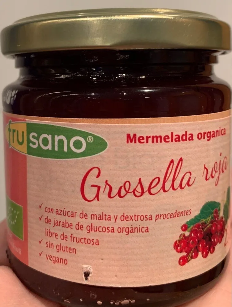 Mermelada orgánica de grosella roja