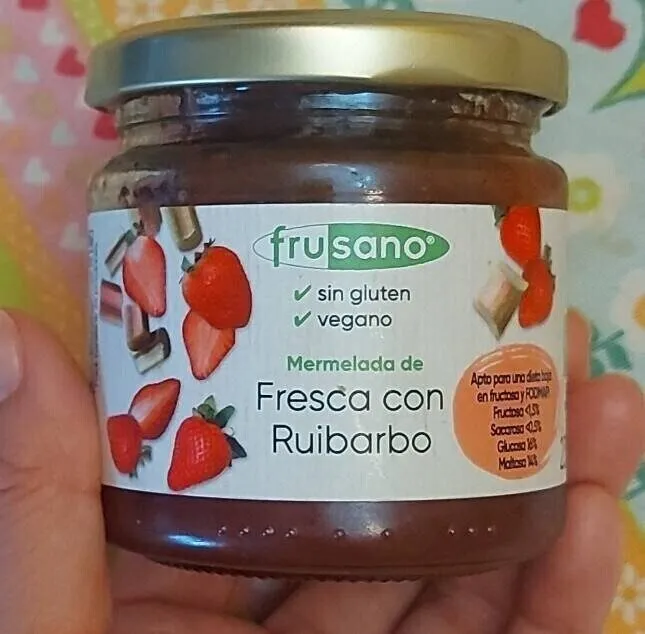 Mermelada fresa con ruibarbo