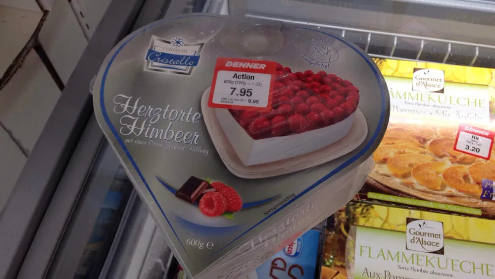 Herztorte Himbeer