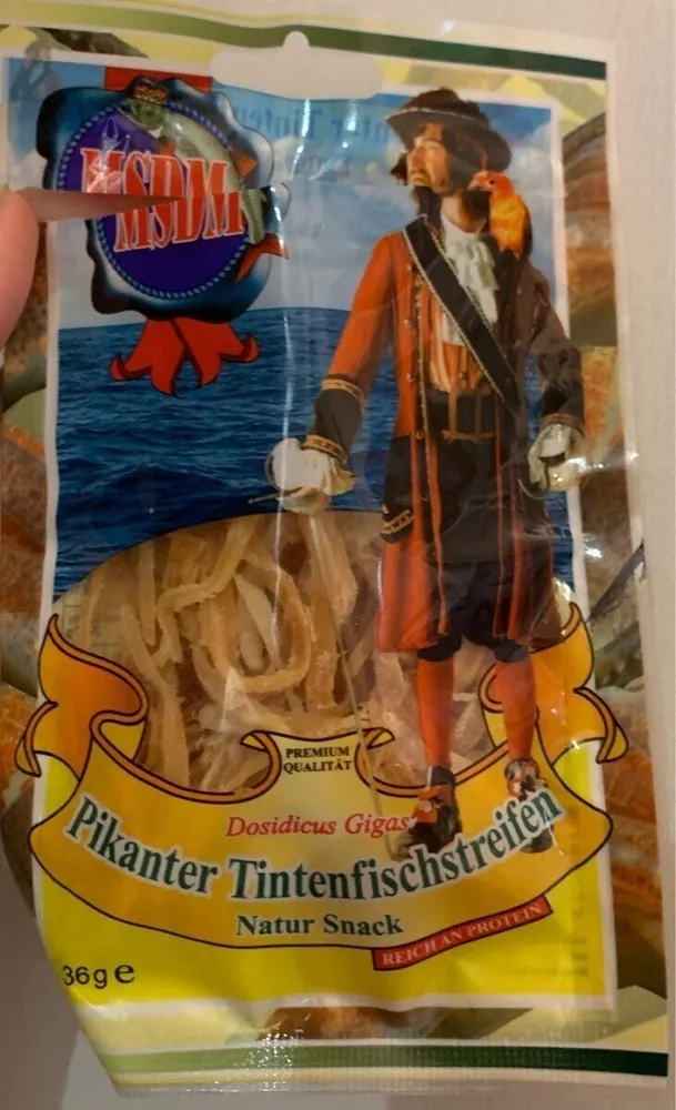 Pikanter tintenfishstreifen