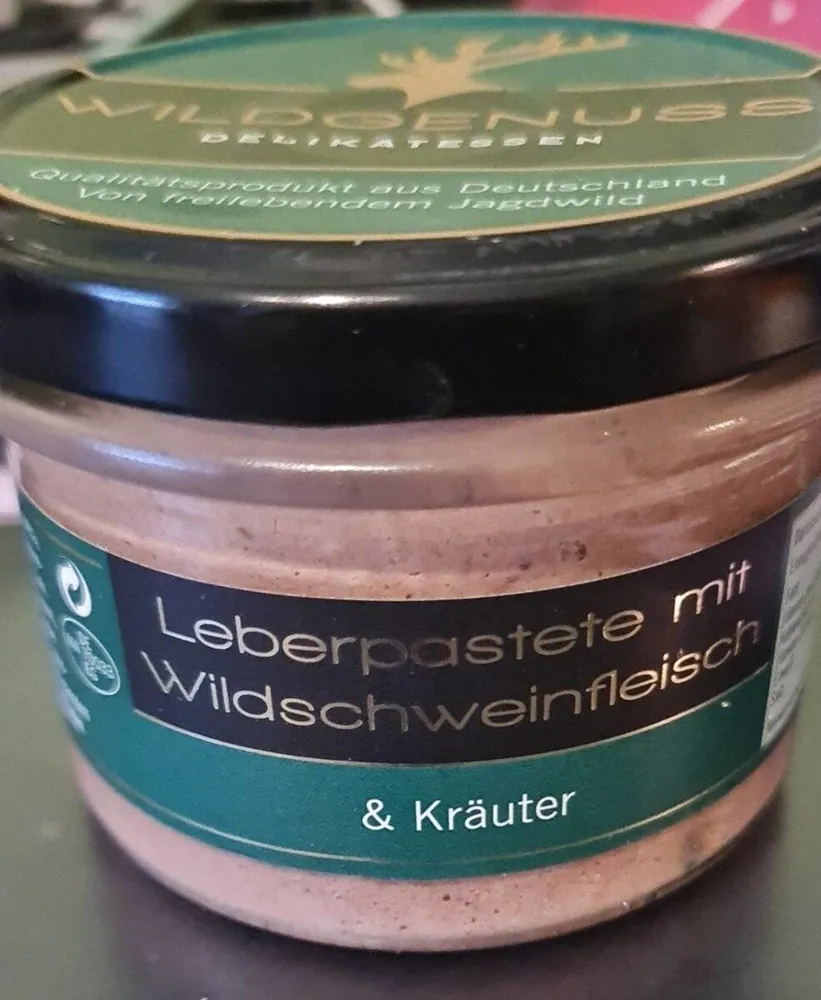 Leberpastete mit Wildschweinfleisch