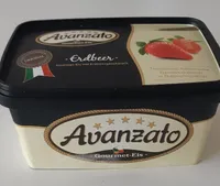 Erdbeer Gourmet-Eis mit Erdbeergeschmack