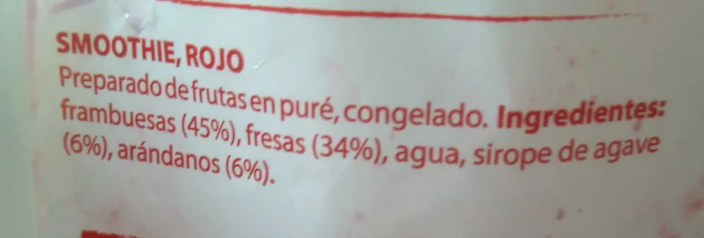 SMOOTHIE, ROJO