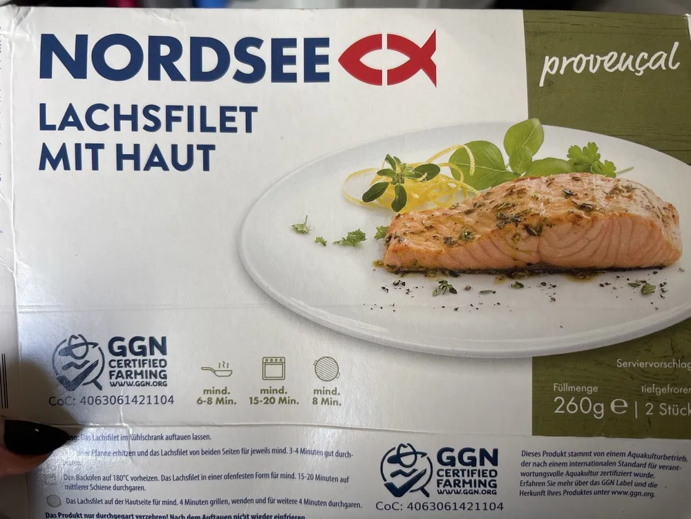Lachsfilet Mit haut