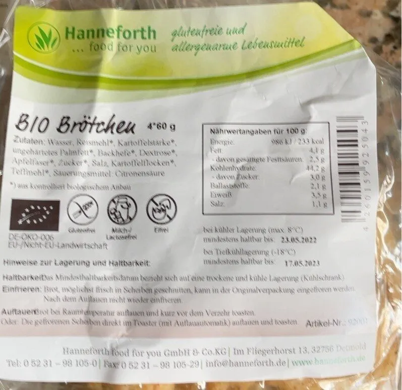 Bio Brötchen