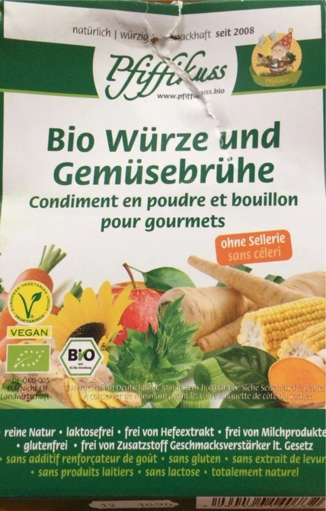 Condiment en poudre et bouillon gourmet bio