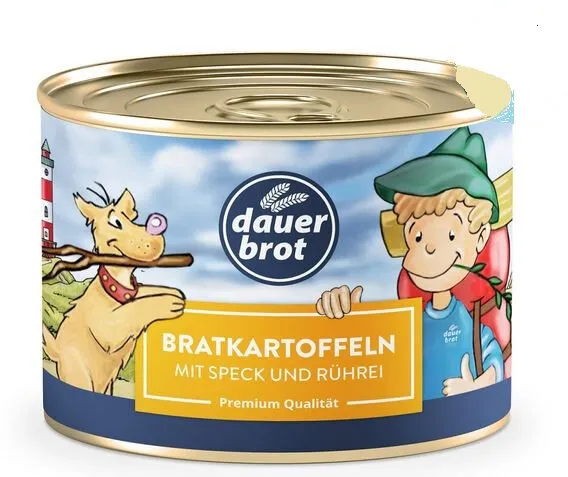 Bratkartoffeln mit Speck und Rührei