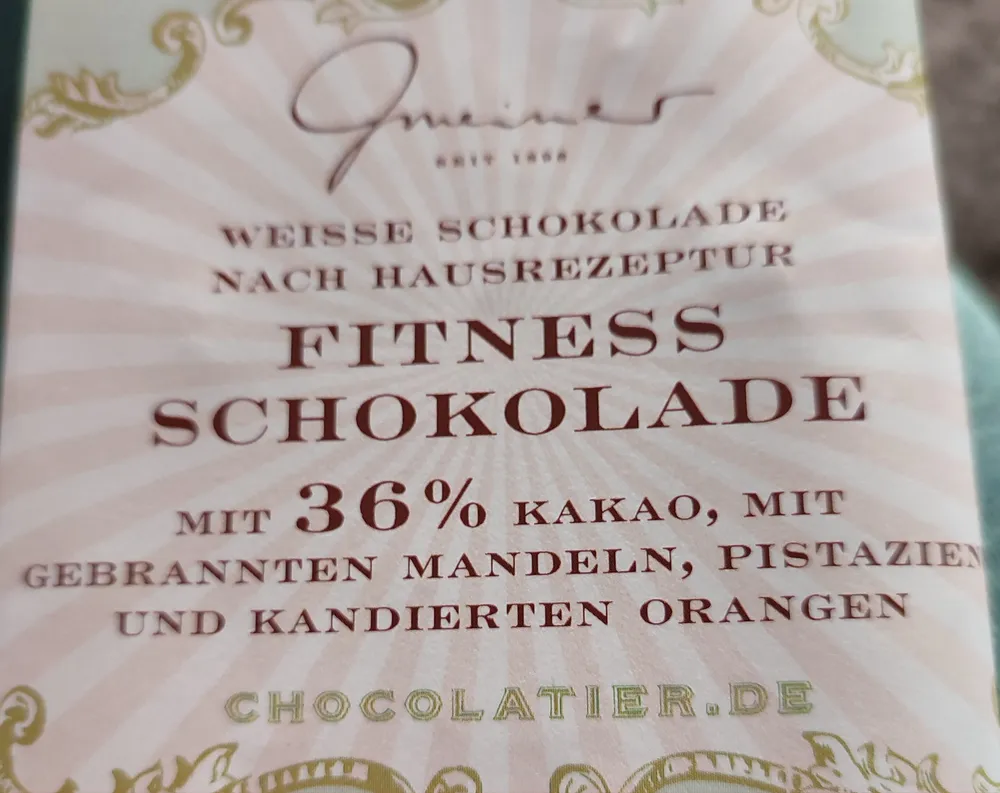Fitness Schokolade
