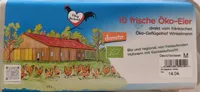 10 frische Öko-Eier