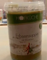 Erbsensuppe mit Erbsen