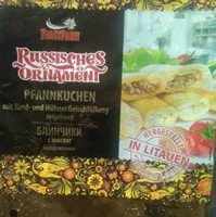 Crêpes avec de la viande hachée