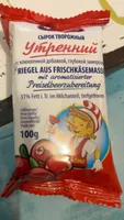 Riegel aus frischkäsemasse