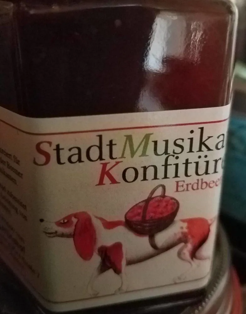 Stadt Musikanten Konfitüre Erdbeere