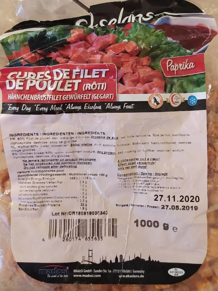 Cube de poulet