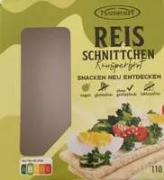 Reisschnittchen Knusperbrot