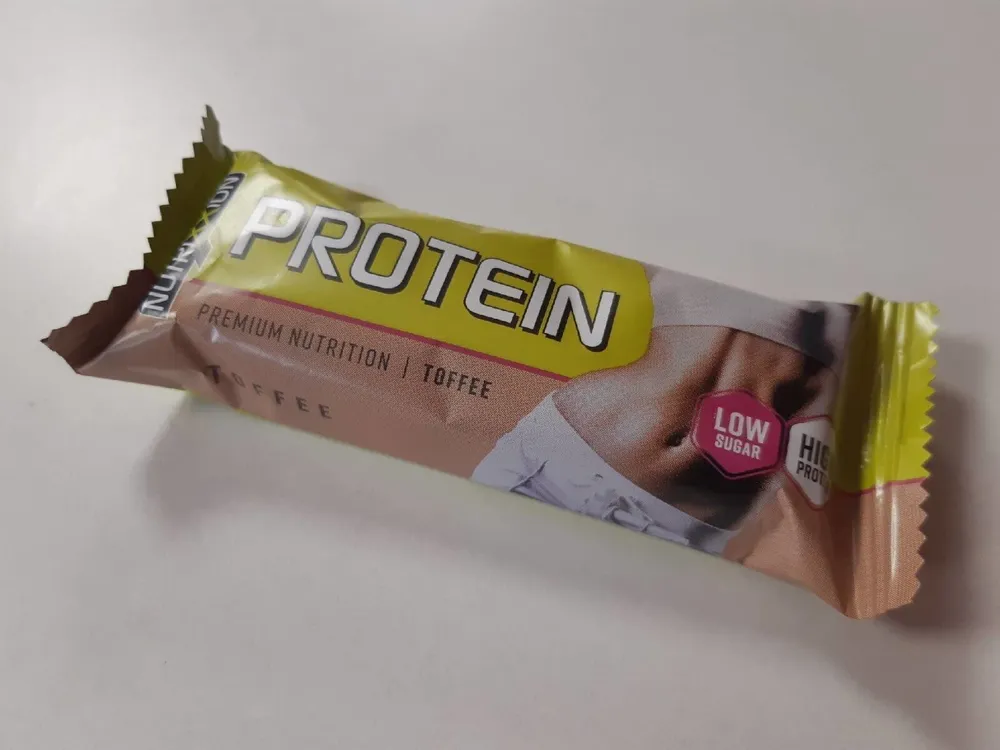 Barrita proteína toffee