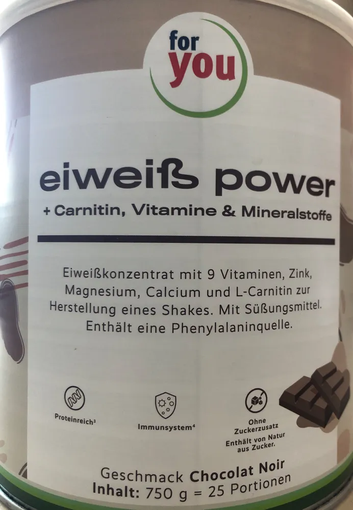 Eiweiß power chocolat noir