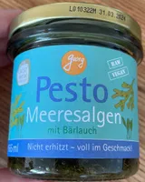 meeresalgen mit bärlauch pesto