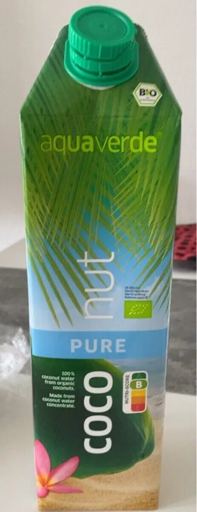 coconut water from organic coconut