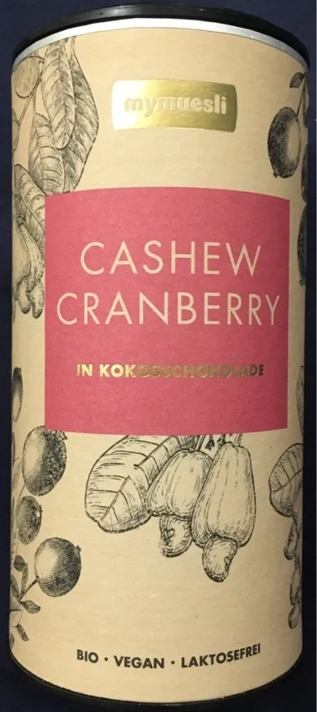 Chocs noix de cajou cranberry