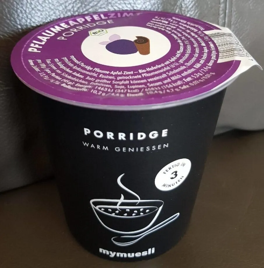 Pflaumeapfelzimt porridge