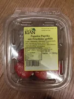 Papadeu Paprika mit Frischkäse gefüllt