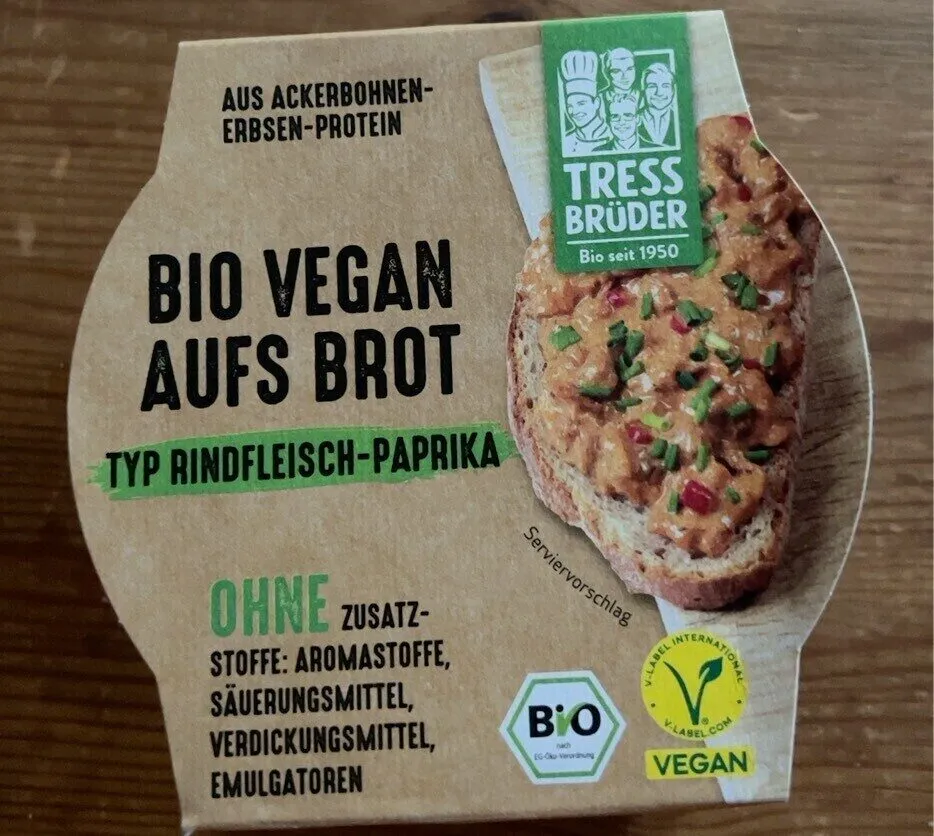 Bio Vegan aufs Brot -Rindfleisch Paprika