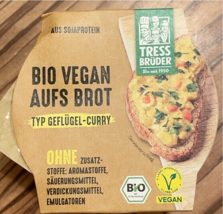 Bio Vegan aufs Brot Typ Geflügel-Curry