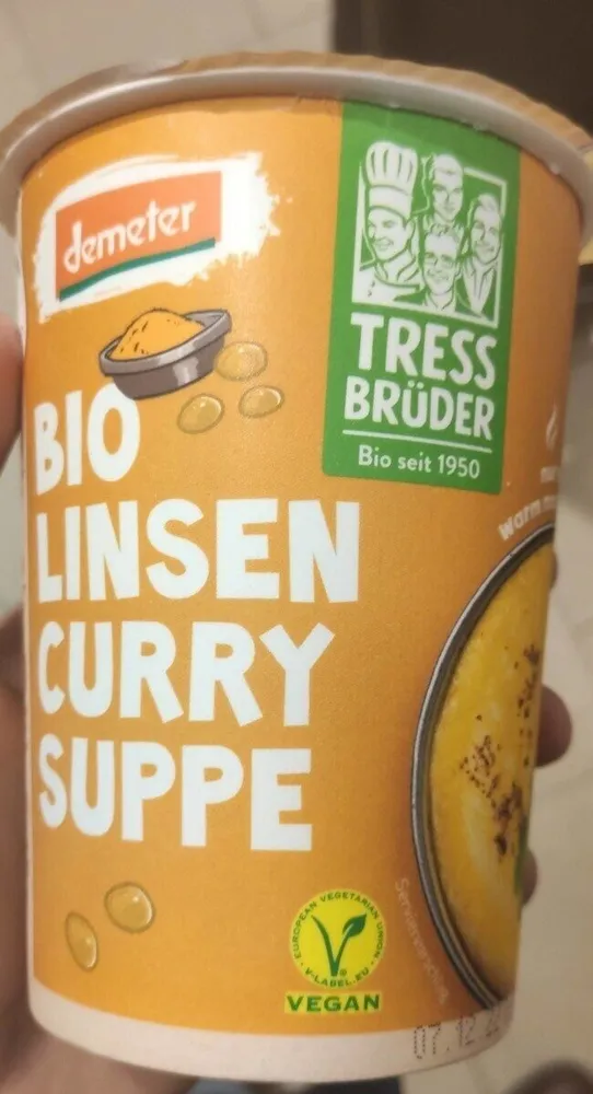 Bio Linsen Curry Suppe