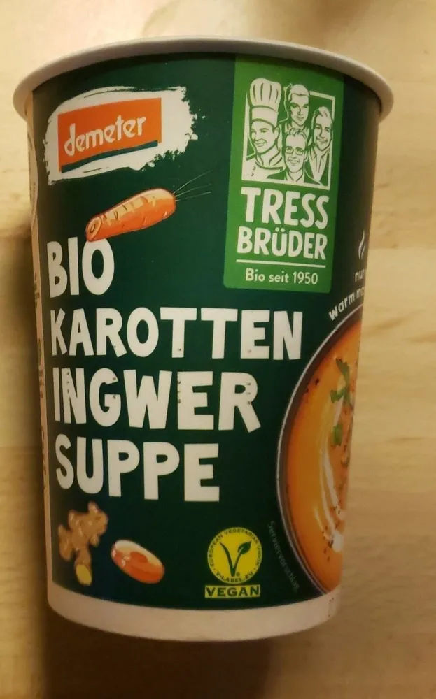 Bio Karotten Ingwer Suppe
